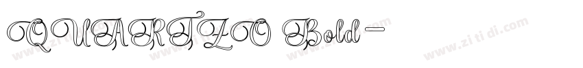QUARTZO Bold字体转换